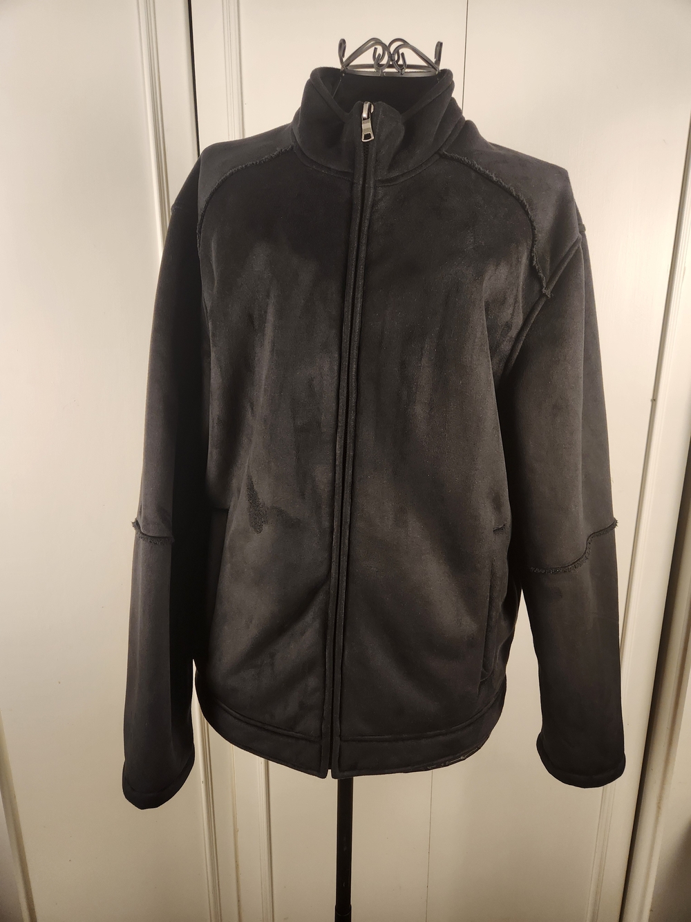 Claiborne Black Lightweight Zip-Front Jacket